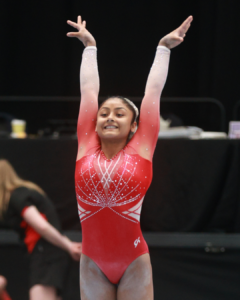 Suhana Ahmad competing at Waverley Gymnastics Centre